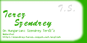 terez szendrey business card